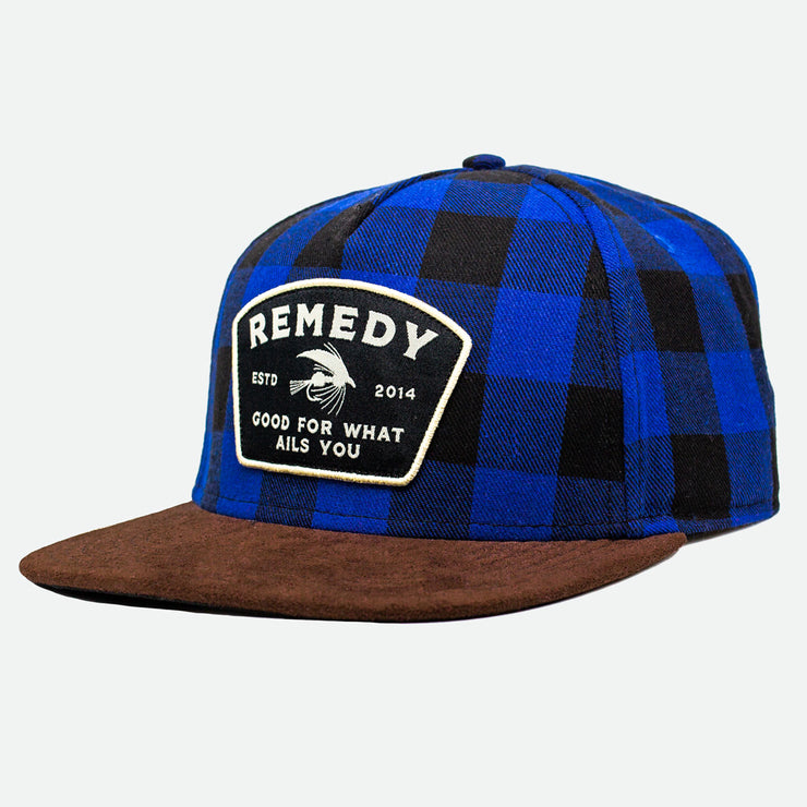 Side view of the Blue Buffalo Flannel Remedy Hat