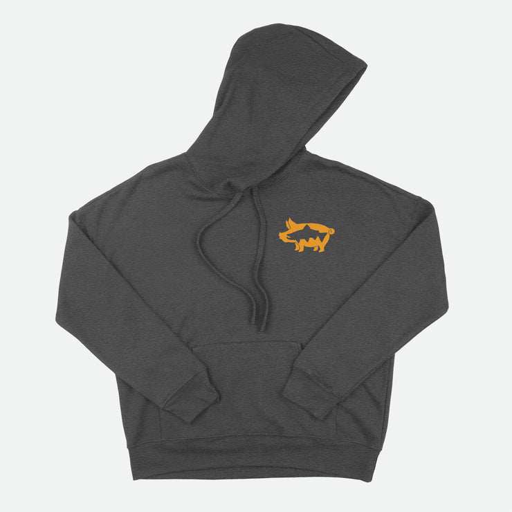 Brown Trout Pig Hoodie