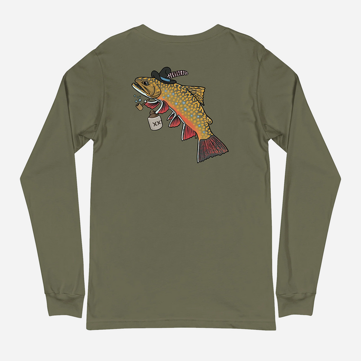 Hillbilly Brook Trout Long Sleeve Tee