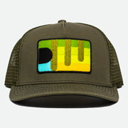 Bluegill Patch Hat Olive Green with Mesh