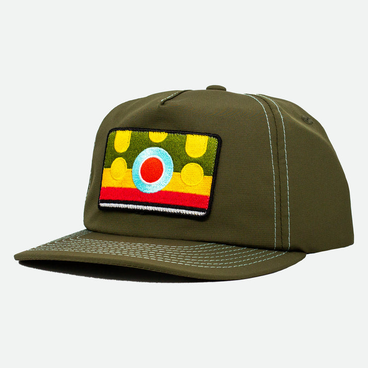 Brook Trout Hat Solid side in Olive Green