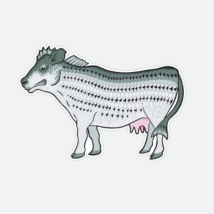 Striped Bass Cow Decal
