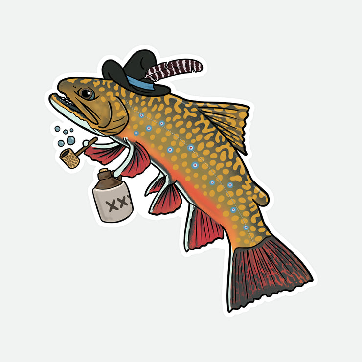 Hillbilly Brook Trout Decal