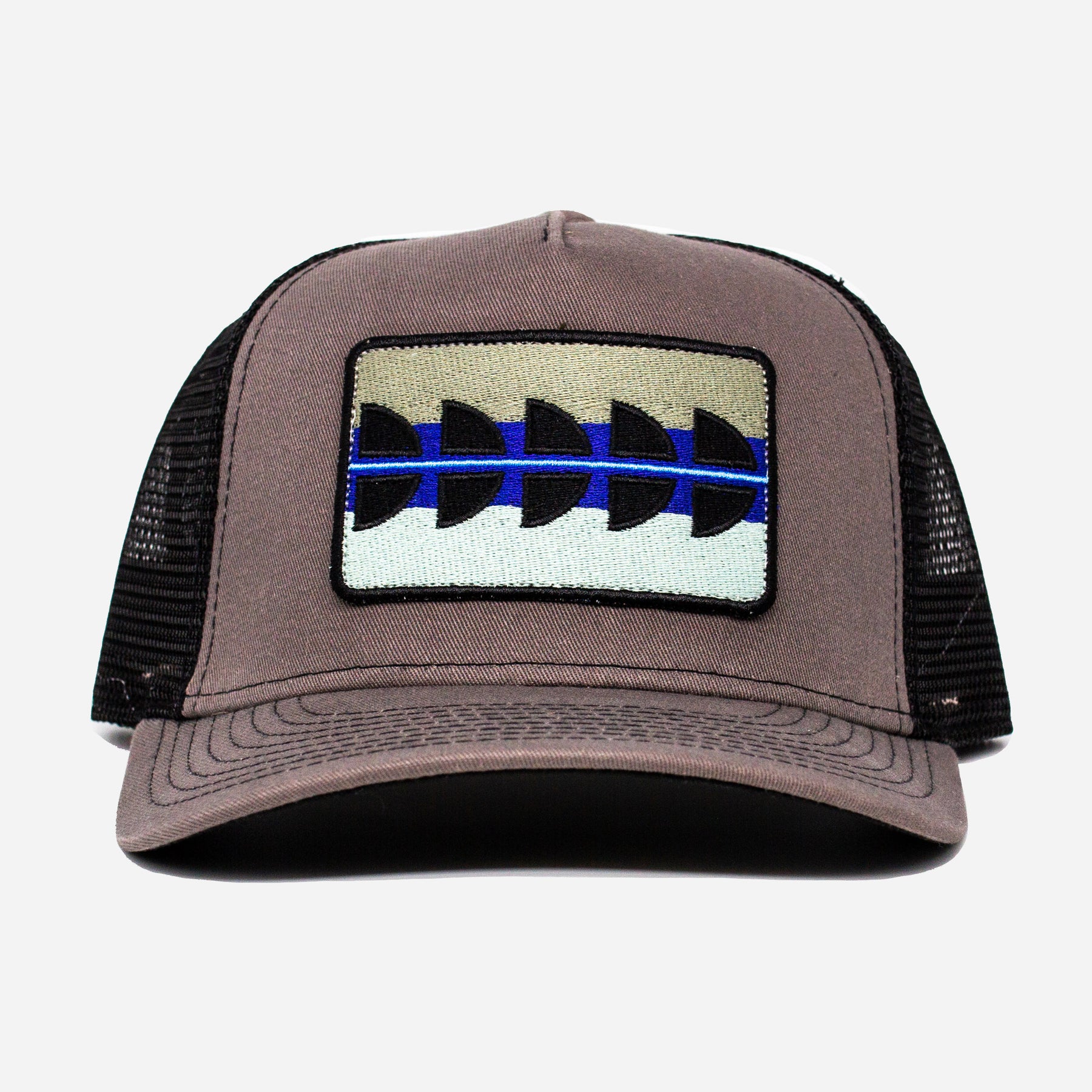 Striped Bass Hat | Fishing Hat | Remedy Provisions Big Noggin / Charcoal/Black UV Lite